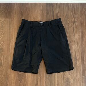 Under Armour Men's Black Flat Front Shorts